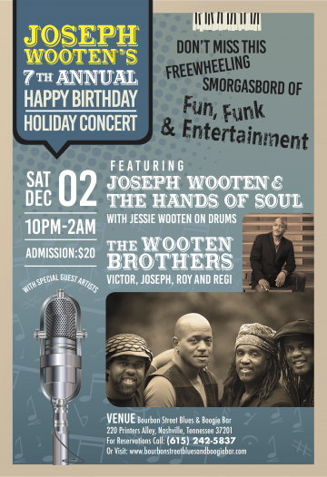 Joseph Wooten’s 7th Annual Birthday & Holiday Concert